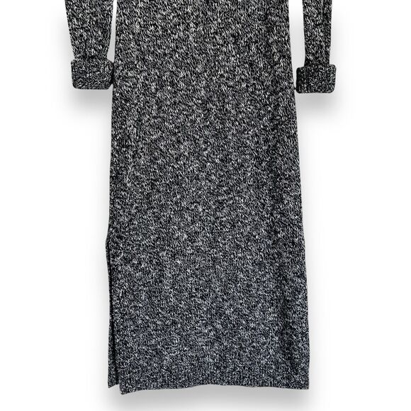 & Other Stories Black Knitted Side Slit Midi Sweater Dress Size S Mock Neck NWT - Picture 12 of 12
